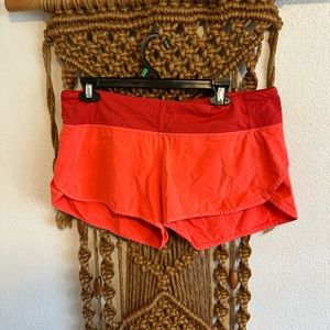 Lulu lemon hot pink Speed up low rise lined shorts
